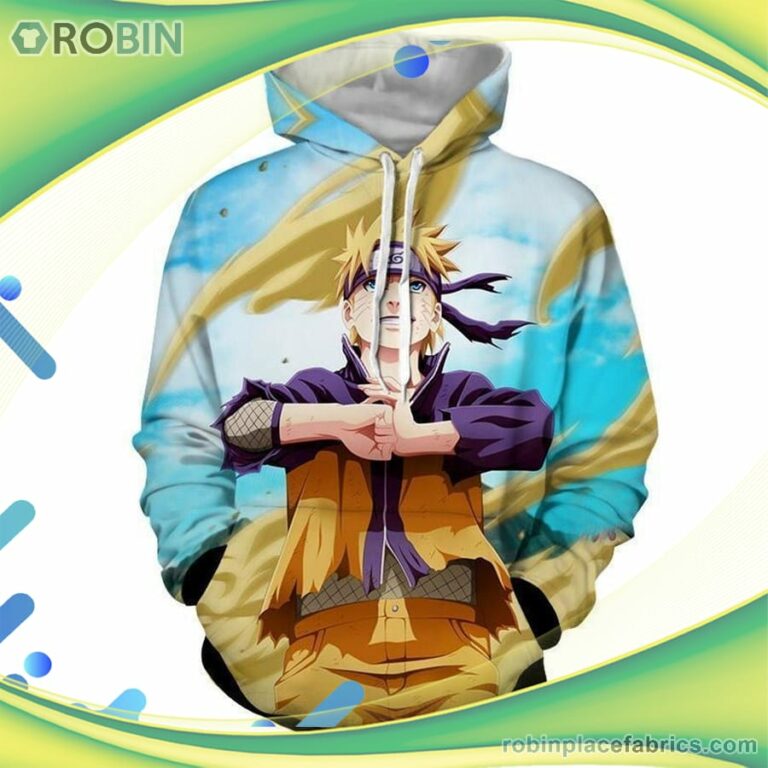 Naruto 3d Printed Hoodie