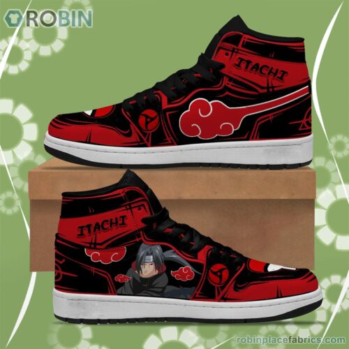 Naruto Akatsuki JD Sneakers Itachi Uchiha Custom Anime Shoes ...