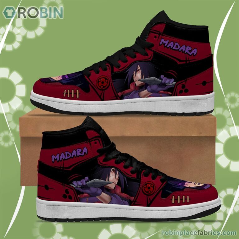 Naruto Anime JD Sneakers Madara Uchiha Anime Shoes