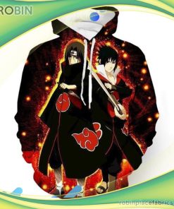 Naruto Sasuke 3d Printed Hoodie