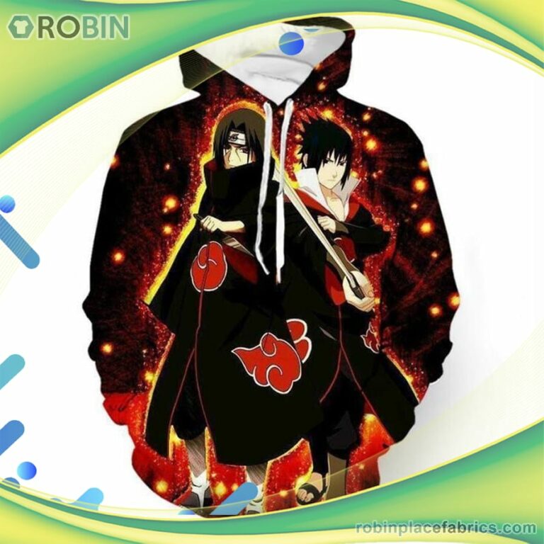 Naruto Sasuke 3d Printed Hoodie
