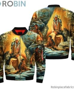 Native American Archives Bomber Jacket