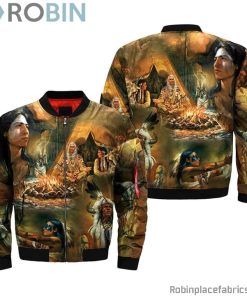 Native American Art 2 Bomber Jacket