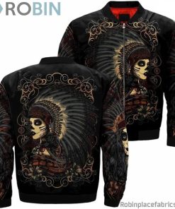 Native American Day Of Bomber Jacket