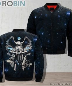 Native American Eagles Galaxy And Native Eagles Bomber Jacket