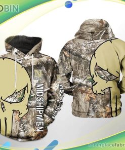 Navy Midshipmen Ncaa Camo Veteran Hunting 3d Printed Hoodie