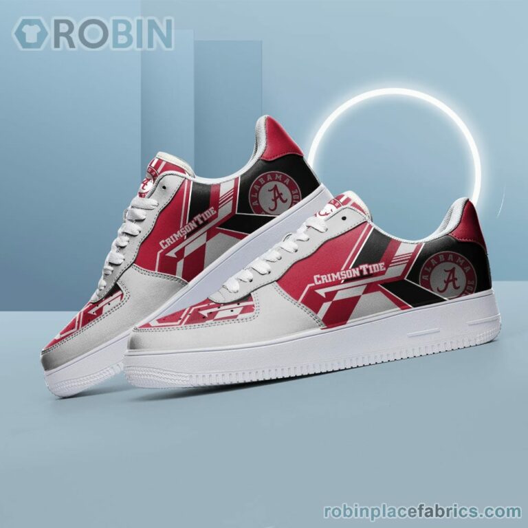 NCAA Alabama Crimson Tide Air Force Shoes – NAF Shoes
