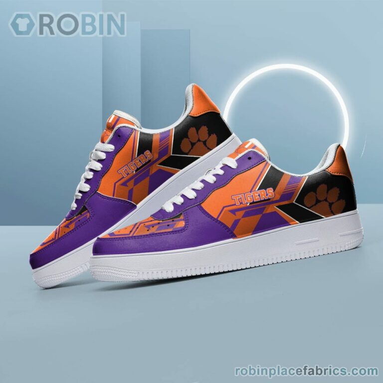 NCAA Clemson Tigers Air Force Shoes – NAF Shoes