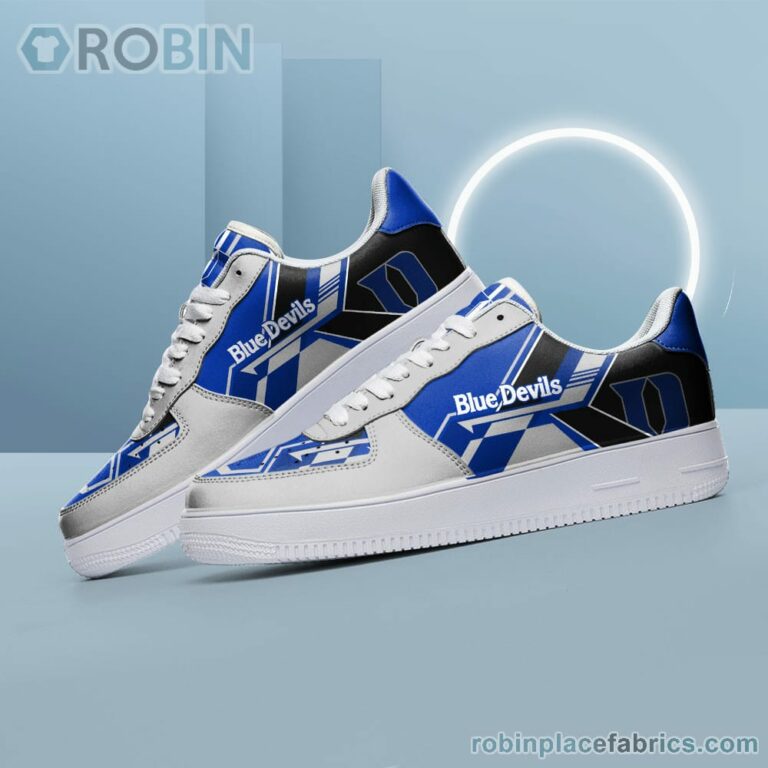 NCAA Duke Blue Devils Air Force Shoes – NAF Shoes