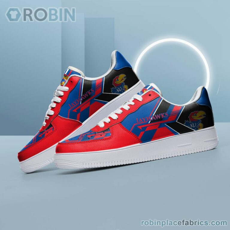NCAA Kansas Jayhawks Air Force Shoes – NAF Shoes