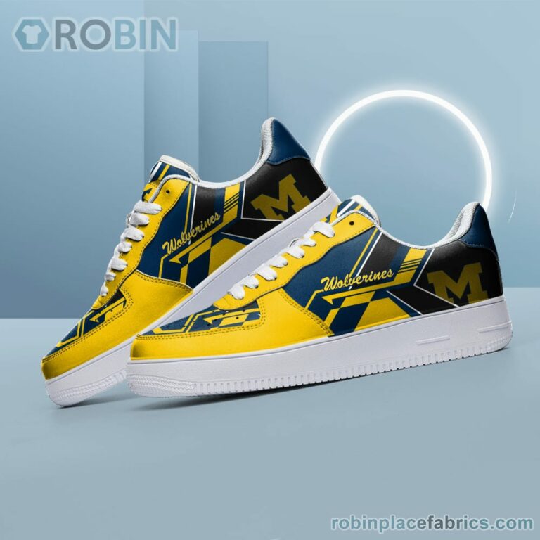 NCAA Michigan Wolverines Air Force Shoes – NAF Shoes