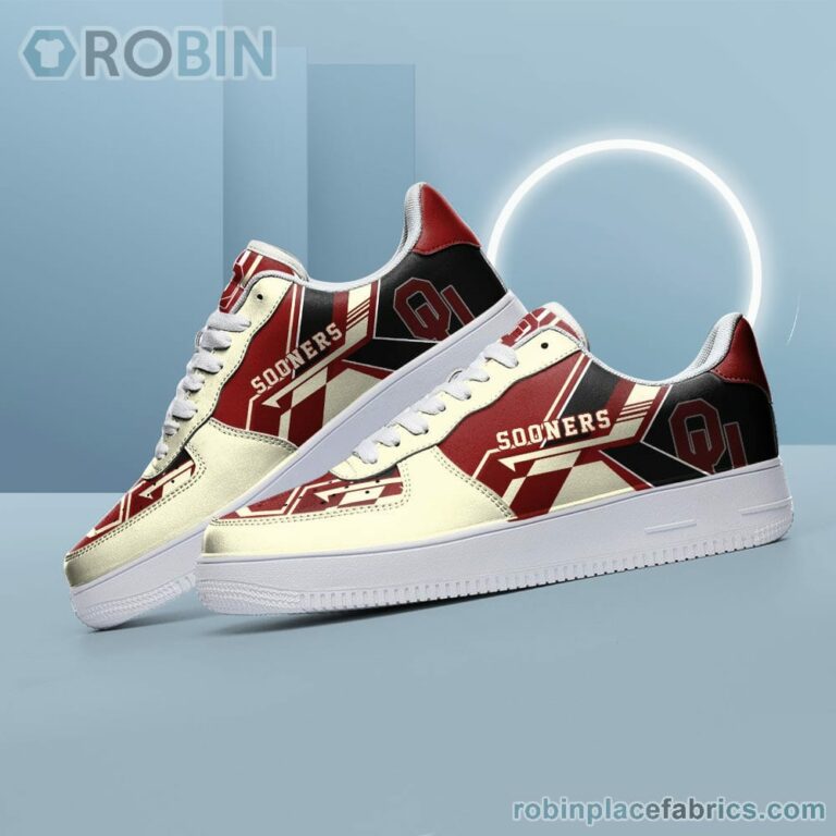 NCAA Oklahoma Sooners Air Force Shoes – NAF Shoes