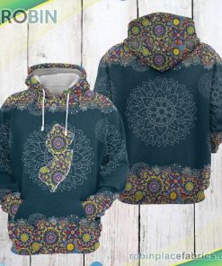 New Jersey Mandala 3d Printed Hoodie