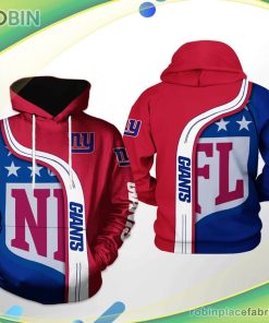 New York Giants Nfl Team 3d Printed Hoodie