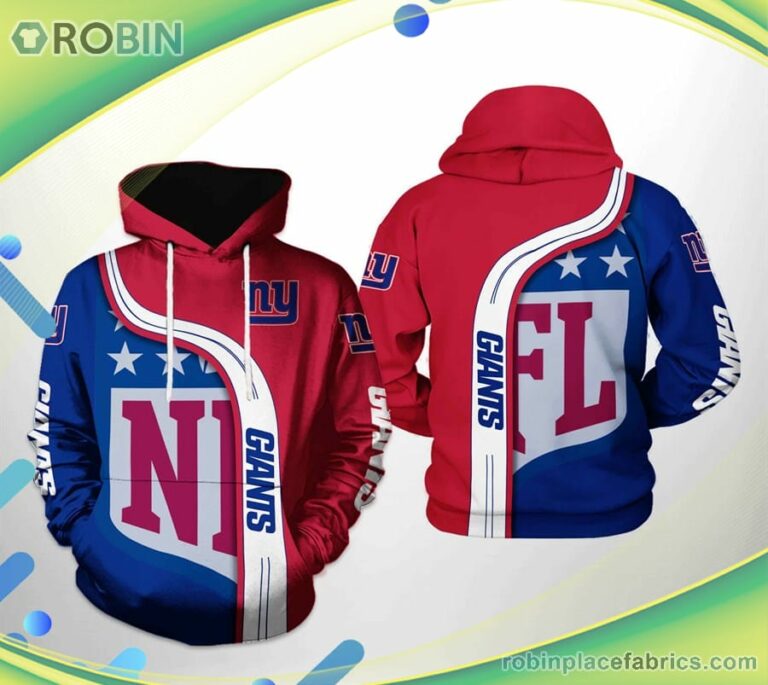 New York Giants Nfl Team 3d Printed Hoodie