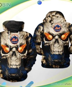 New York Mets Mlb Skull 3d Printed Hoodie New York Mets Mlb Skull 3d Printed Hoodie