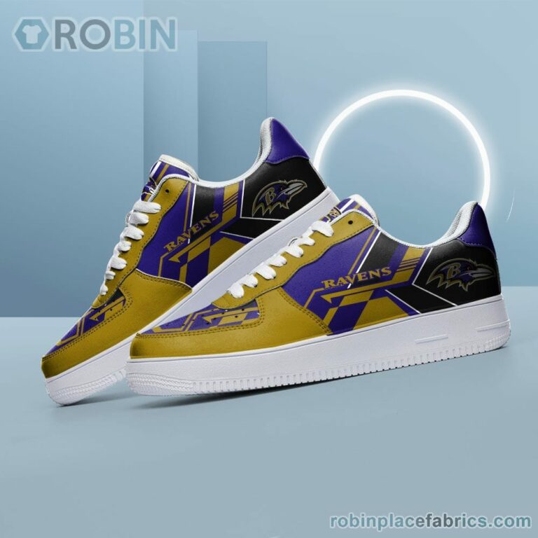NFL Baltimore Ravens Air Force Shoes – NAF Shoes