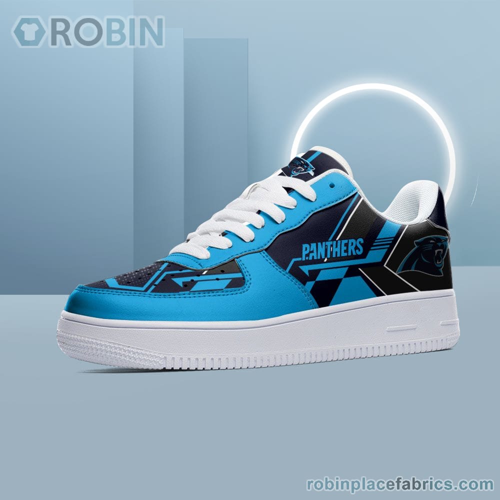 NFL Carolina Panthers Air Force Shoes - NAF Shoes - RobinPlaceFabrics