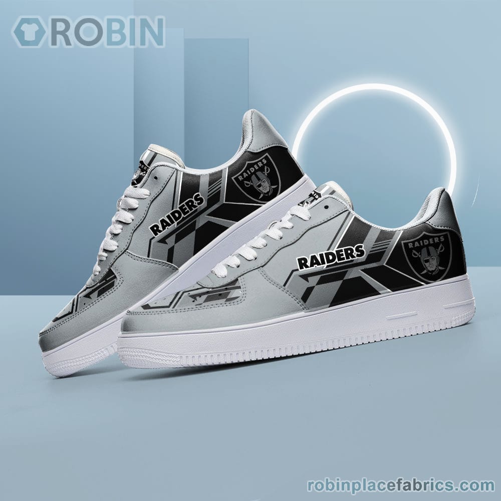 NFL Las Vegas Raiders Air Force Shoes - NAF Shoes - RobinPlaceFabrics