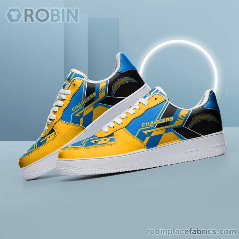 NFL Los Angeles Chargers Air Force Shoes – NAF Shoes