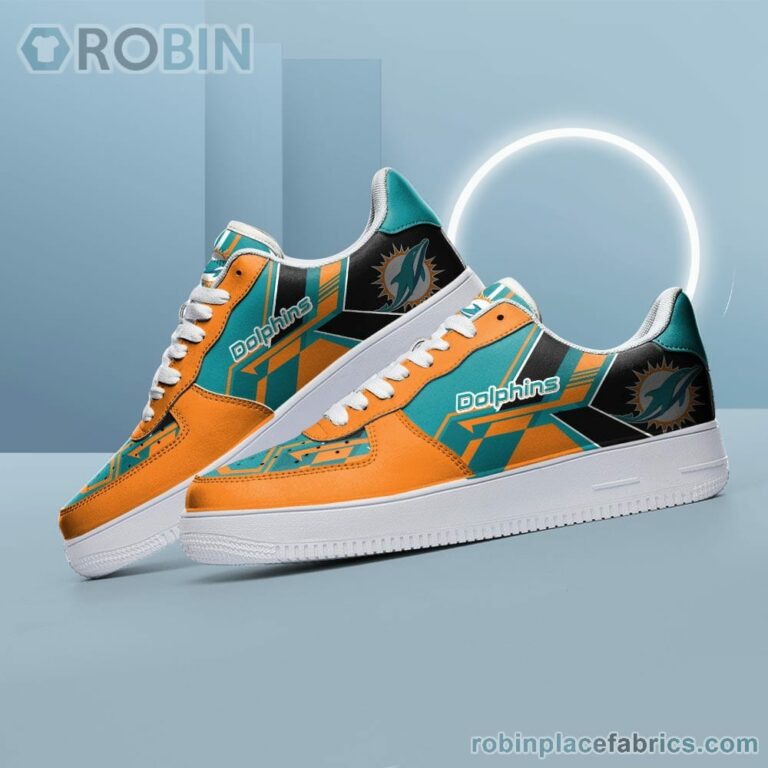 NFL Miami Dolphins Air Force Shoes – NAF Shoes