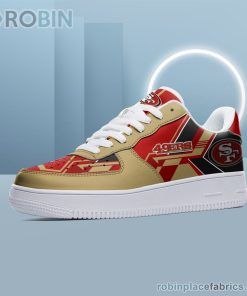NFL San Francisco 49ers Air Force Shoes – NAF Shoes NFL San Francisco 49ers Air Force Shoes – NAF Shoes