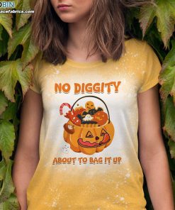 no diggity about to bag it up bleached t shirt funny halloween pumpkin bleached shirt 3 2Ebsw