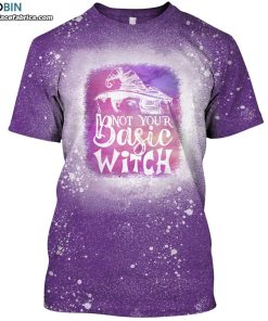 not your basic witch bleached t shirt halloween witches bleached shirt 1 VY6yO