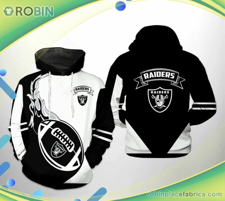 Oakland Raiders Nfl Classic 3d Printed Hoodie