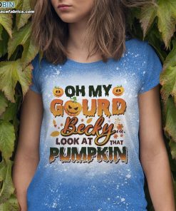 oh my gourd becky look at that pumpkin bleached t shirt halloween bleached tee 2 kn3fz