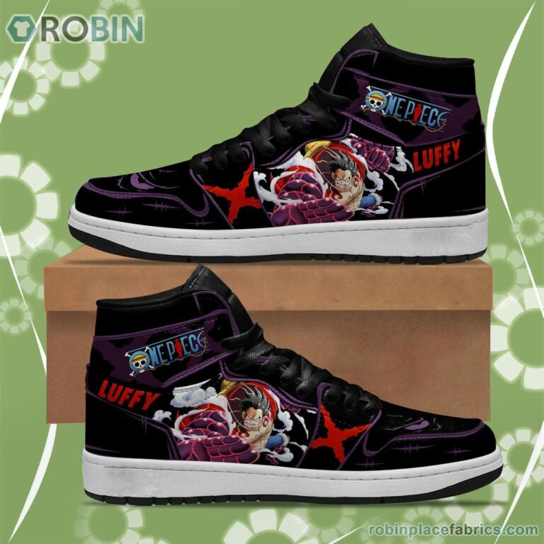One Piece Monkey D.Luffy JD Sneakers Gear 4 Snake Man Custom Anime Shoes