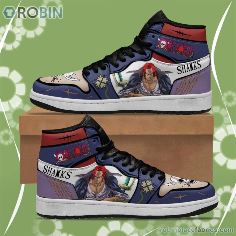 One Piece Shanks Red Hair JD Sneakers Custom Anime Shoes