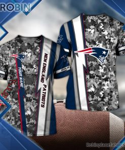 Patriots Shirts – Personalized NE Patriots Football Team Camo 3D All Over Print T-Shirt