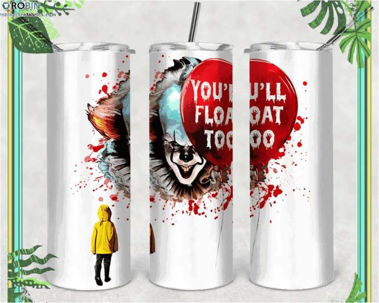 Pennywise The Dancing Clown Tumbler Skinny Tumbler Halloween Tumble