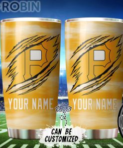 Personalized Name & Logo Pittsburgh Pirates Baseball Ripped Claw Tumbler