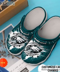 Philadelphia Eagles Crocs – Personalized P.Eagles Football Ripped Claw Clog Shoes