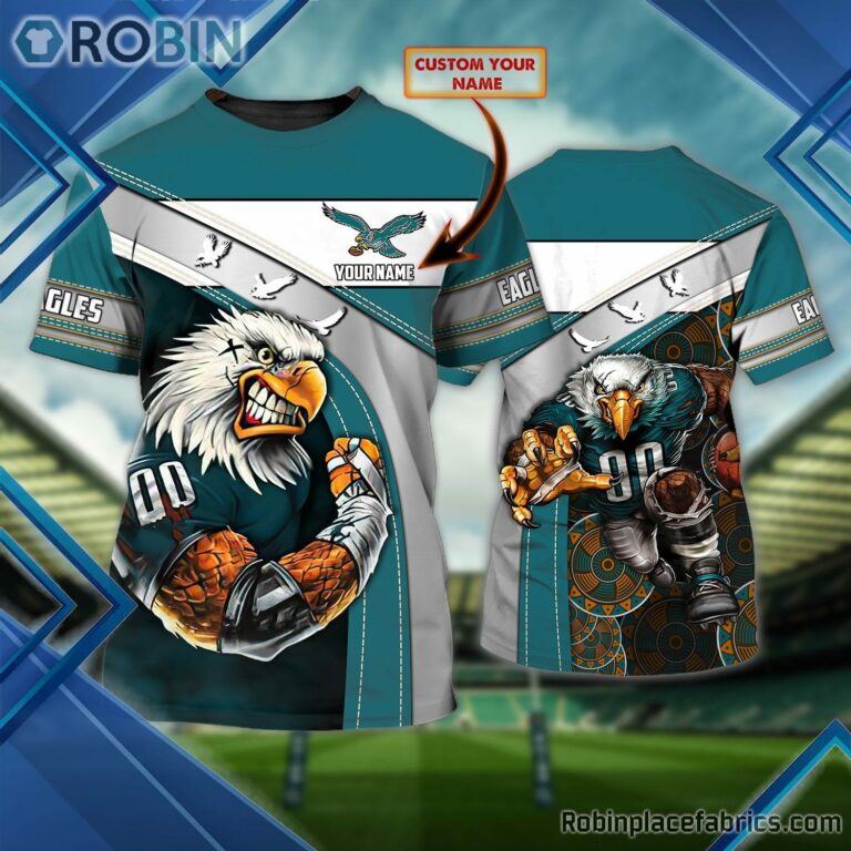 Philadelphia Eagles Custom Shirt – Custom Name Strong Player 3D T Shirt