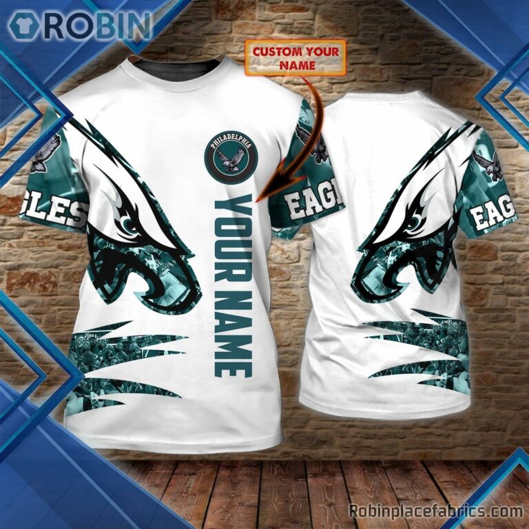 Philadelphia Eagles Custom Shirt – Personalized Name 3D T Shirt