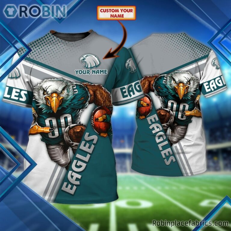 Philadelphia Eagles Custom Shirt – Personalized Player 3D T Shirt