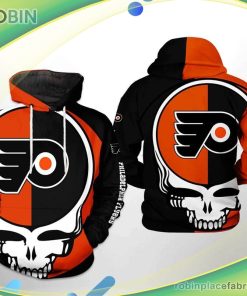 Philadelphia Flyers Nhl Grateful Dead 3d Printed Hoodie