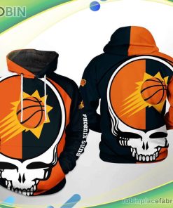 Phoenix Suns Nba Grateful Dead 3d Printed Hoodie