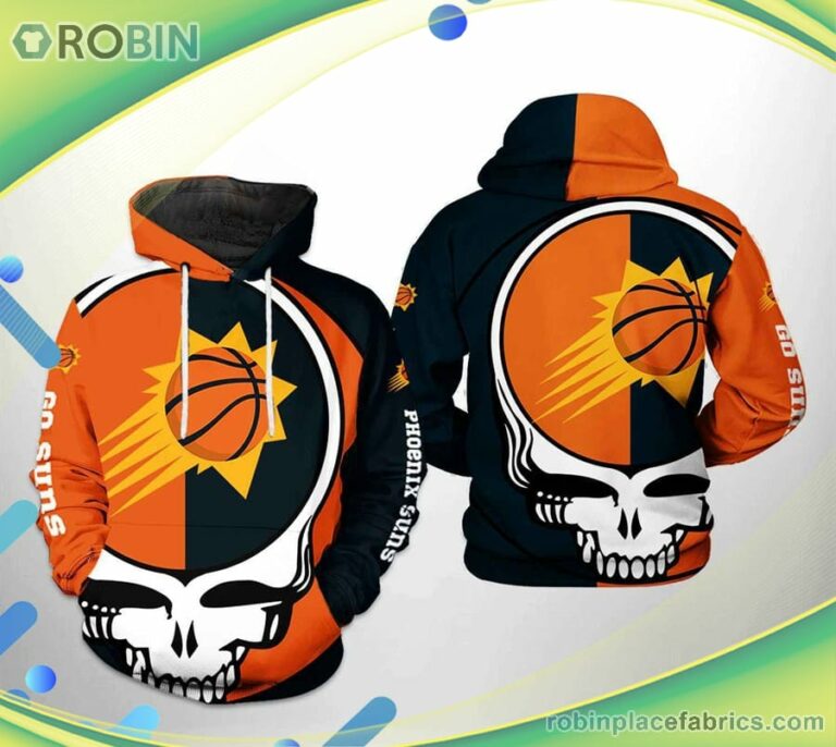Phoenix Suns Nba Grateful Dead 3d Printed Hoodie