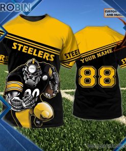 Pittsburgh Steelers Custom Shirt – Custom Name Number 3D T Shirt