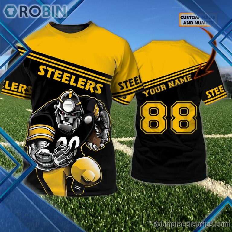 Pittsburgh Steelers Custom Shirt – Custom Name Number 3D T Shirt