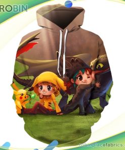 Pokemon 3d Printed Hoodie