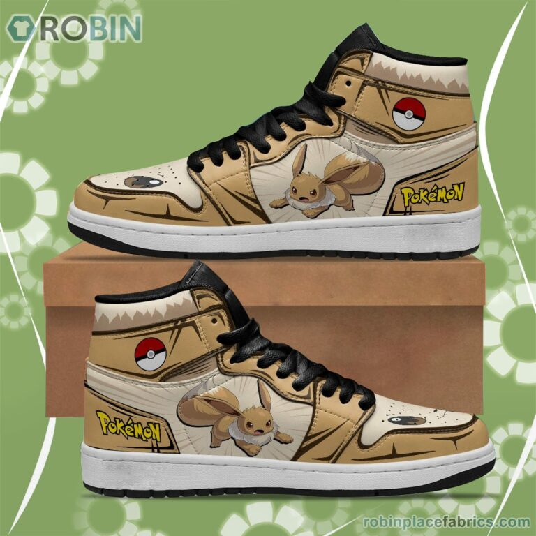 Pokemon Eevee JD Sneakers Custom Anime Shoes