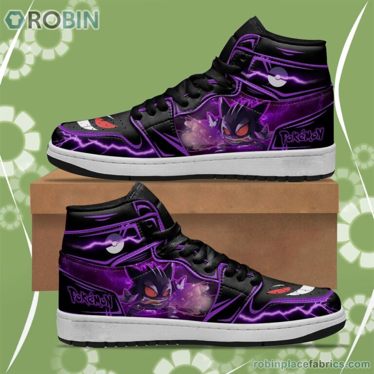Pokemon Gengar JD Sneakers Custom Anime Shoes