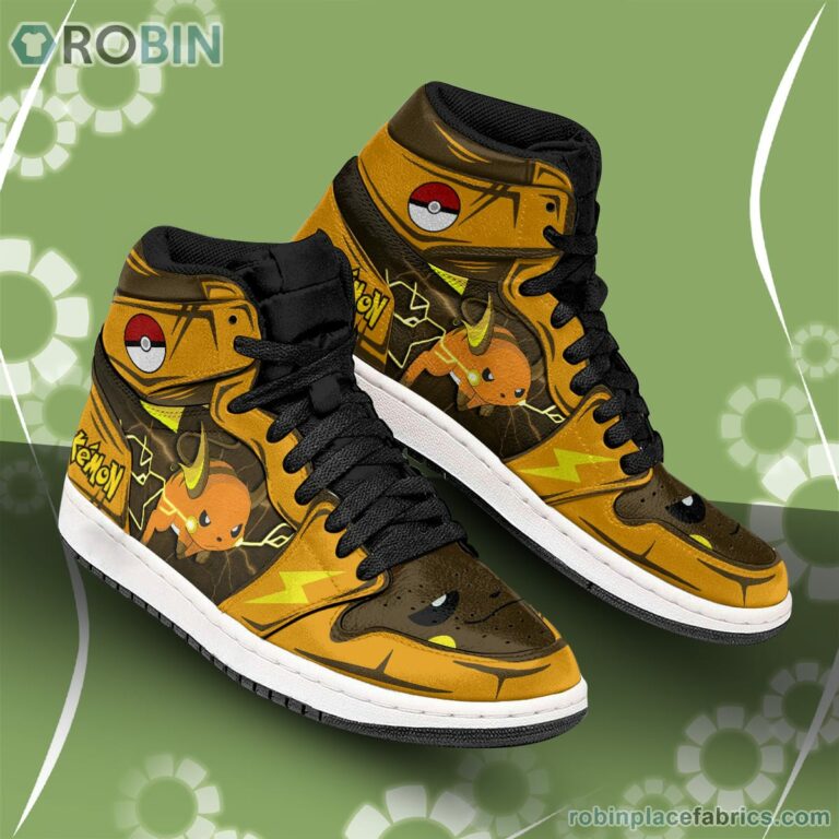 Pokemon Raichu JD Sneakers Custom Anime Shoes - RobinPlaceFabrics