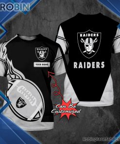 Raiders Shirt – Personalized LV Raiders Rugby Fire Football 3D All Over Print T-Shirt