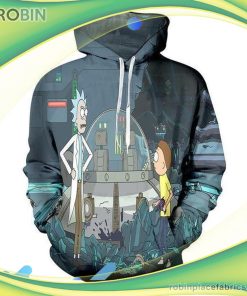 Rick And Morty 3d Printed Hoodie